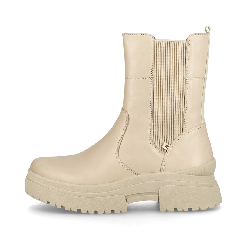 Rieker Artikelnummer W0380-62 Rieker Damen Chelsea Boots creme beige