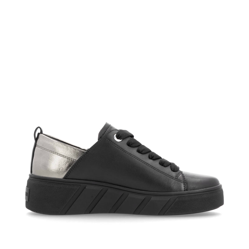 Rieker Artikelnummer W0502-03 Rieker Damen Sneaker Low Mattschwarz-silber