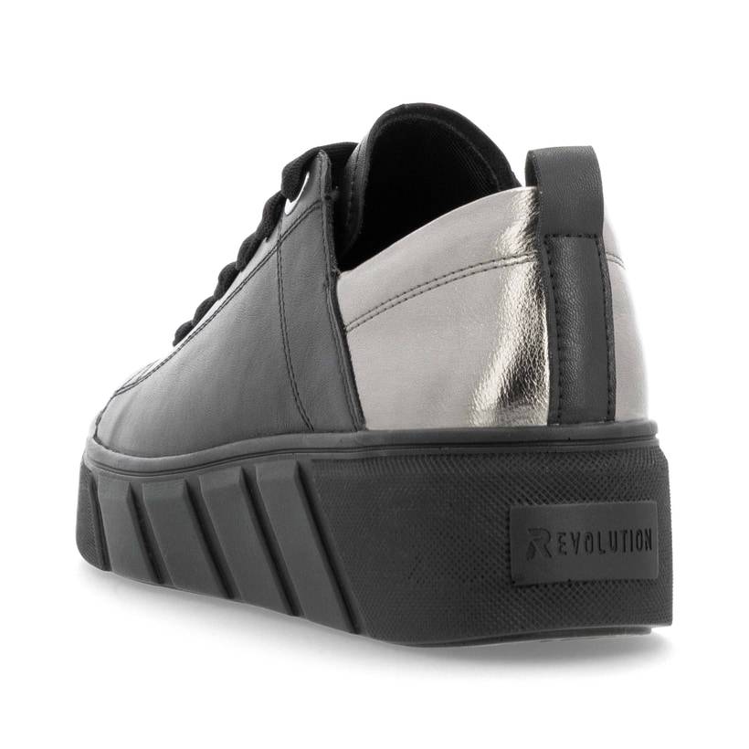 Rieker Artikelnummer W0502-03 Rieker Damen Sneaker Low Mattschwarz-silber