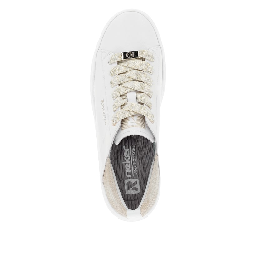 Rieker Artikelnummer W0502-81 Rieker Damen Sneaker Low Diamond-white Champagne