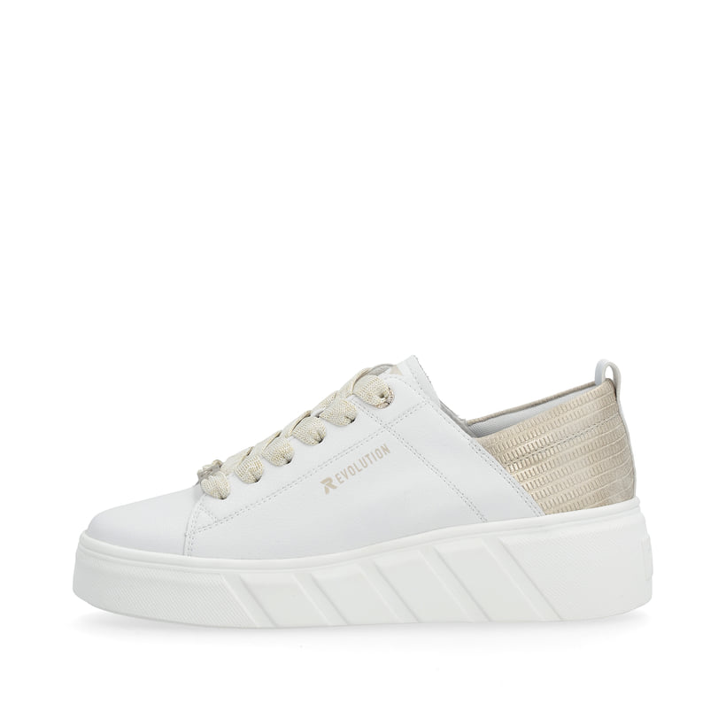 Rieker Artikelnummer W0502-81 Rieker Damen Sneaker Low Diamond-white Champagne