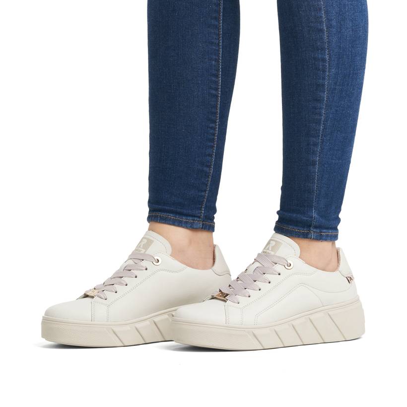 Rieker Artikelnummer W0503-80 Rieker Damen Sneaker Low Cremeweiß