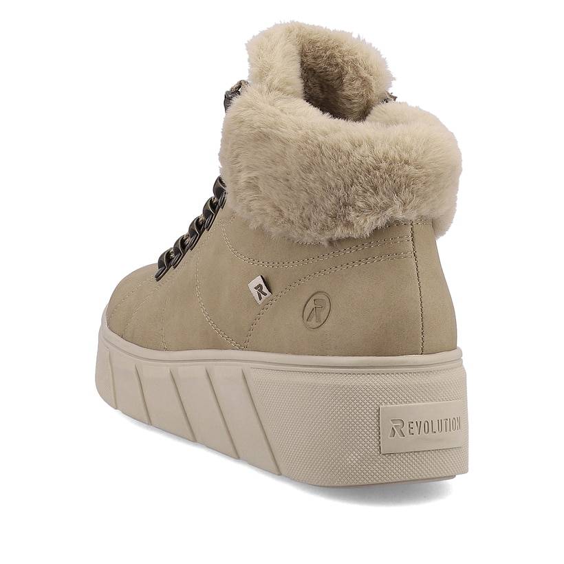 Rieker Artikelnummer W0560-20 Rieker Damen Sneaker High Clay Beige