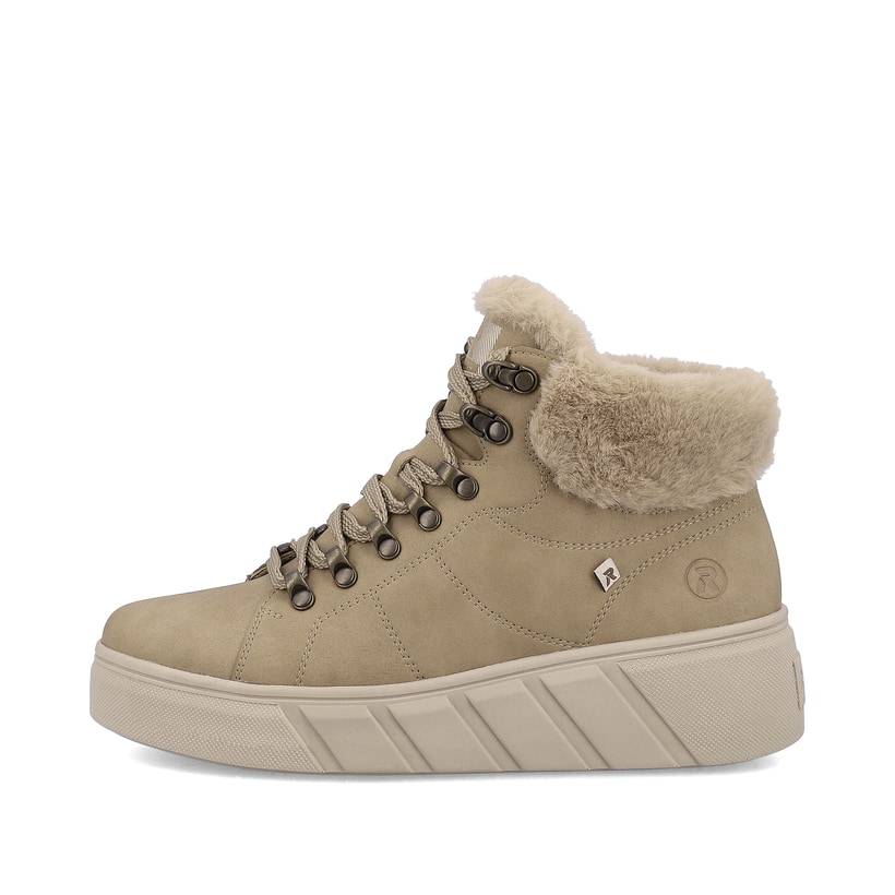 Rieker Artikelnummer W0560-20 Rieker Damen Sneaker High clay beige