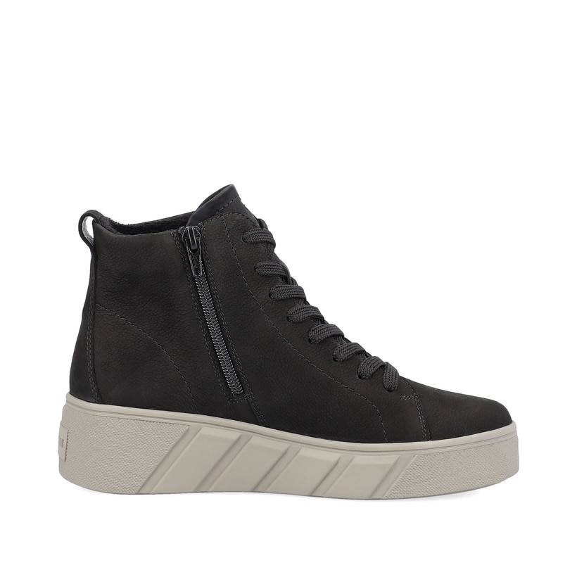 Rieker Artikelnummer W0561-00 Rieker Damen Sneaker High Urban Black