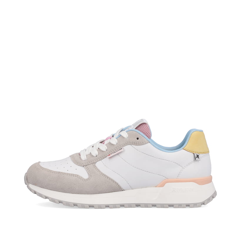 Rieker Artikelnummer W0600-90 Rieker Damen Sneaker Low swan-white stone-grey