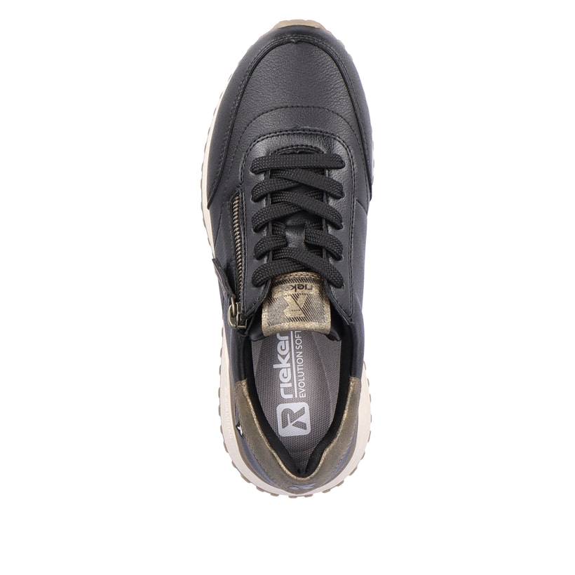 Rieker Artikelnummer W0604-00 Rieker Damen Sneaker Low Urbanschwarz-bronze