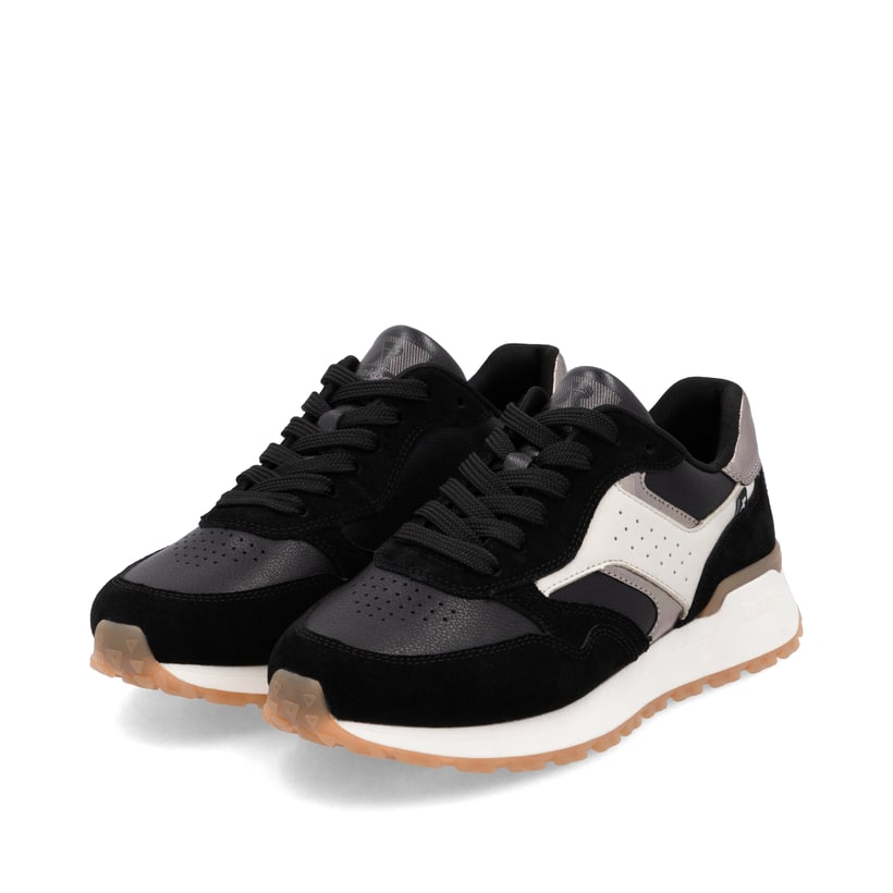 Rieker Artikelnummer W0607-00 Rieker Damen Sneaker Low Urbanschwarz-cremeweiß