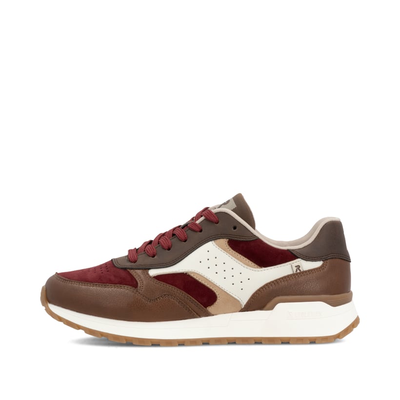 Rieker Artikelnummer W0607-35 Rieker Damen Sneaker Low zimtbraun-rubinrot