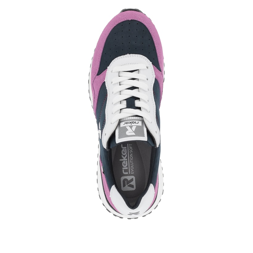 Rieker Artikelnummer W0608-14 Rieker Damen Sneaker Low Atlantic-blue Violet