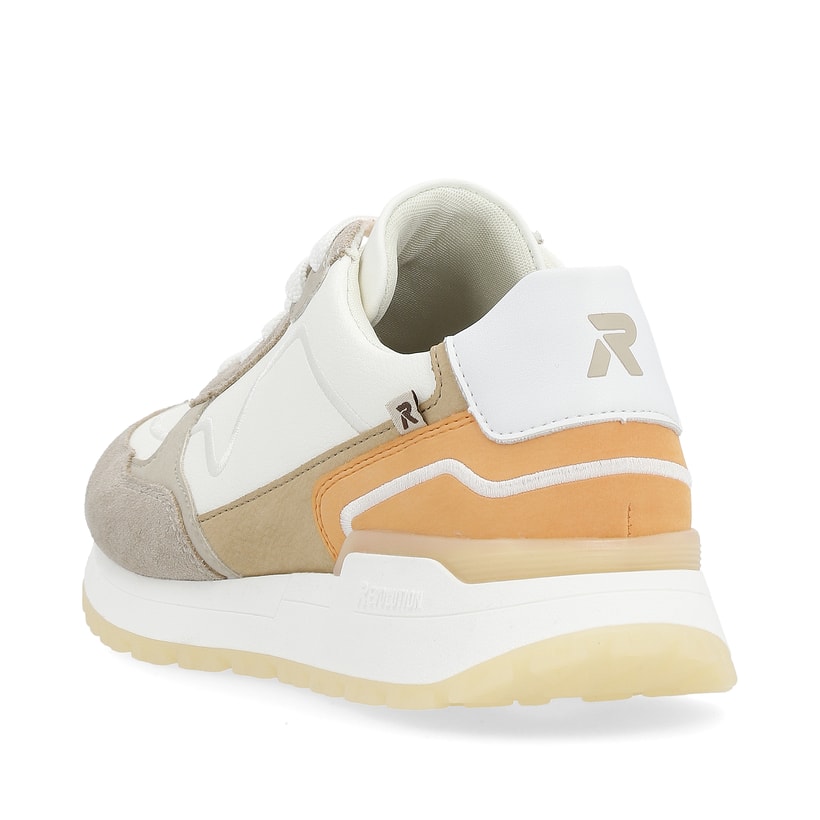 Rieker Artikelnummer W0609-81 Rieker Damen Sneaker Low Creamy-white Clay-beige