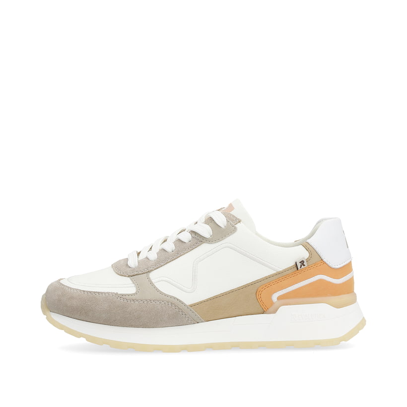 Rieker Artikelnummer W0609-81 Rieker Damen Sneaker Low creamy-white clay-beige