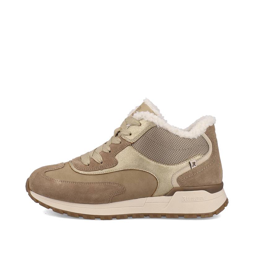Rieker Artikelnummer W0660-64 Rieker Damen Sneaker High champagner beige