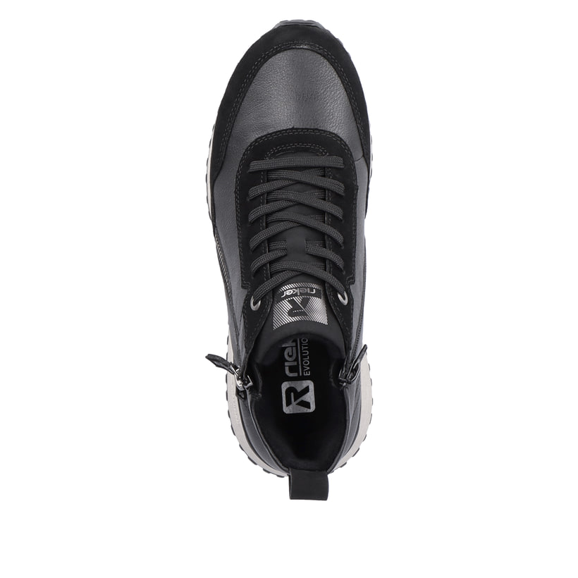 Rieker Artikelnummer W0661-00 Rieker Damen Sneaker High Steel Black