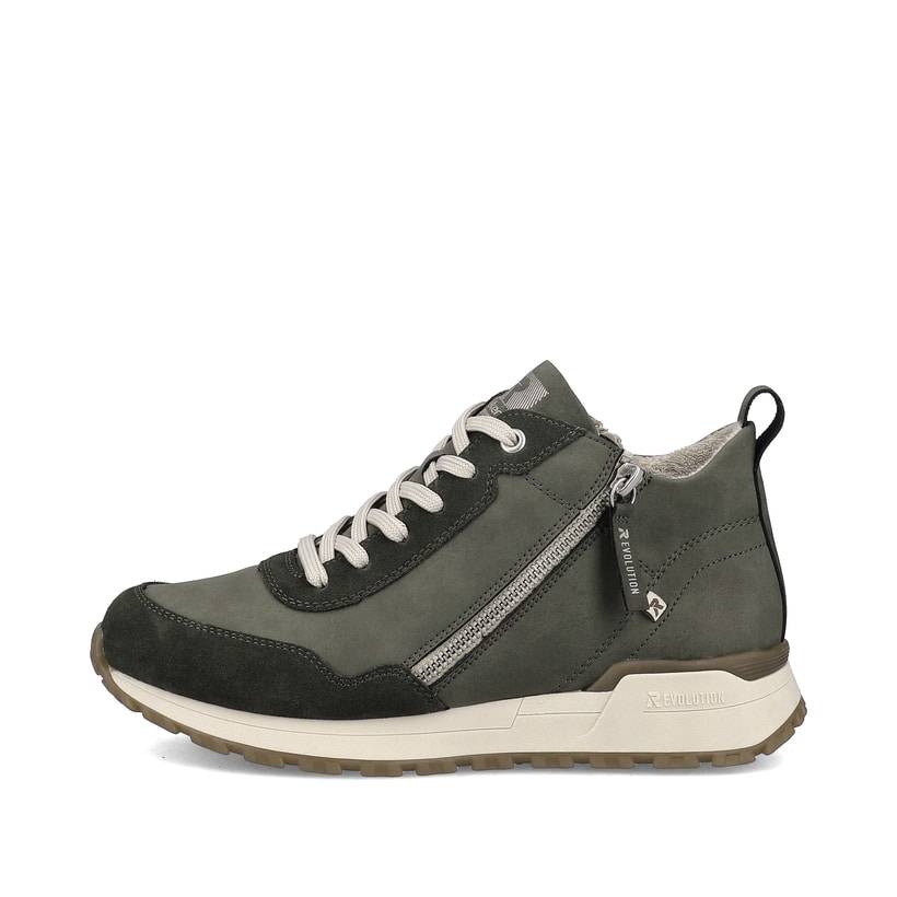 Rieker Artikelnummer W0661-54 Rieker Damen Sneaker High leaf green