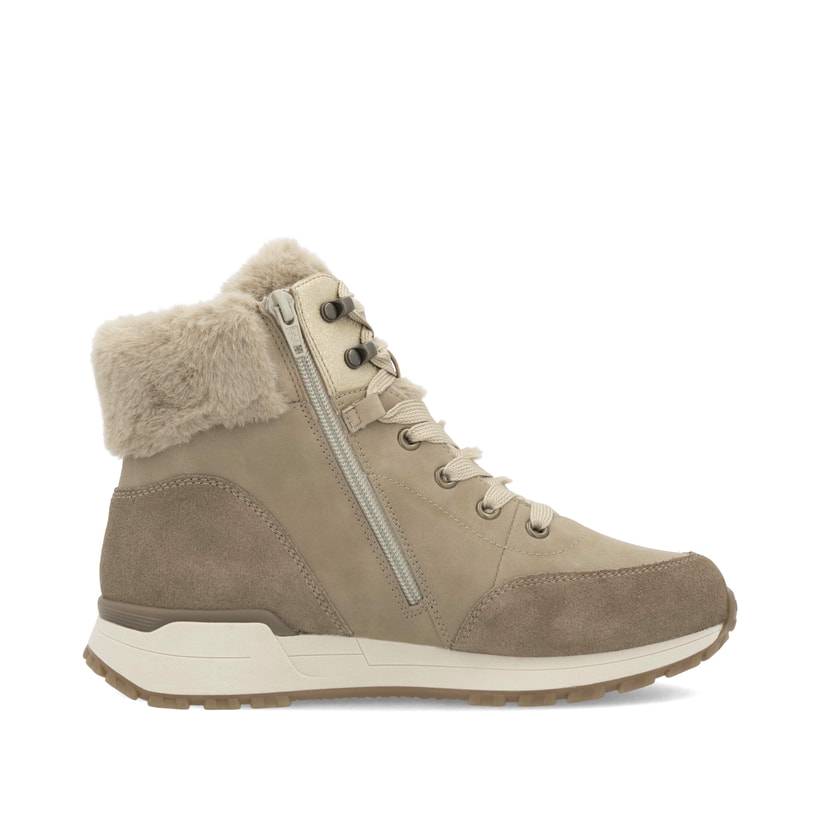 Rieker Artikelnummer W0670-20 Rieker Damen Schnürstiefel Braunbeige