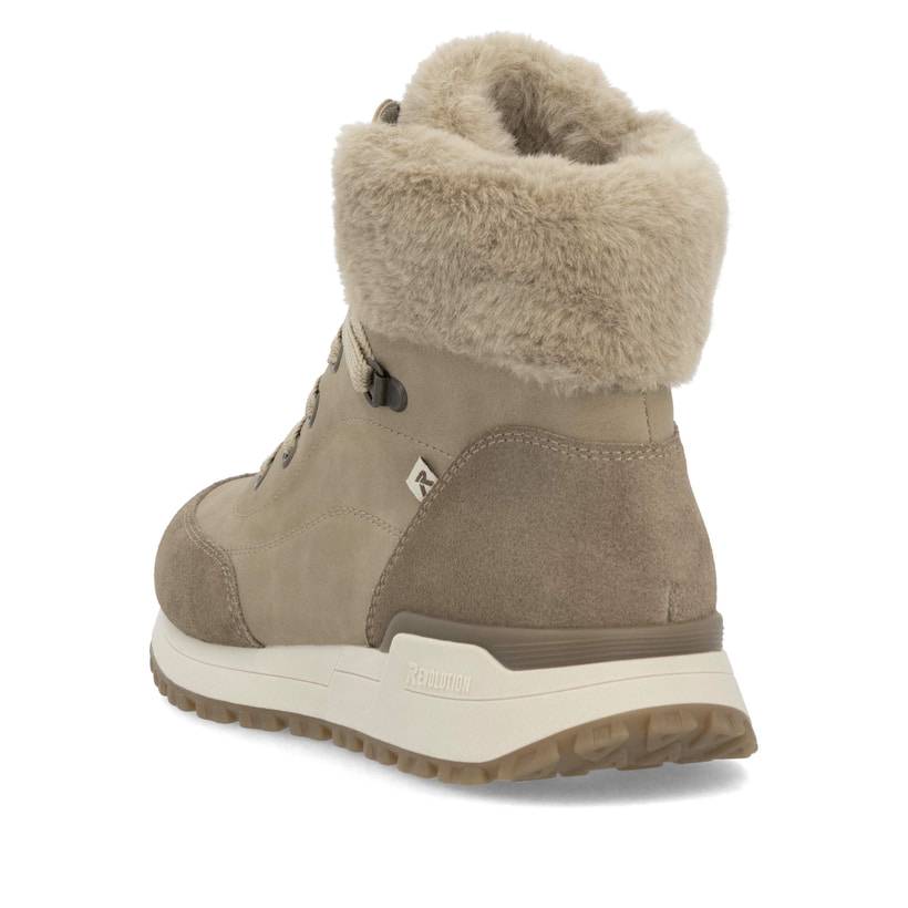 Rieker Artikelnummer W0670-20 Rieker Damen Schnürstiefel Braunbeige