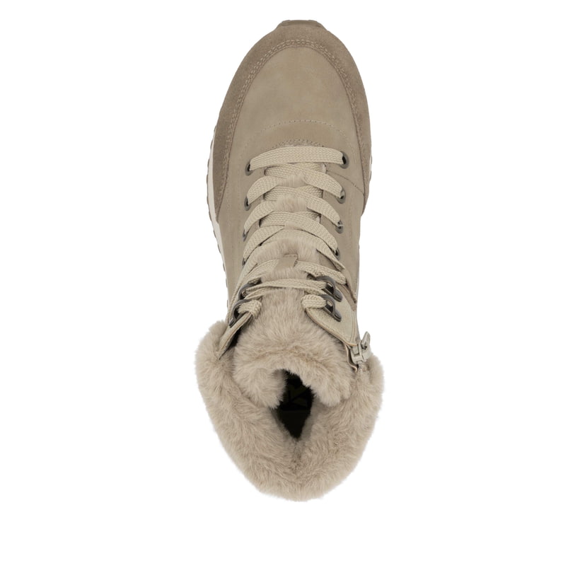 Rieker Artikelnummer W0670-20 Rieker Damen Schnürstiefel Braunbeige