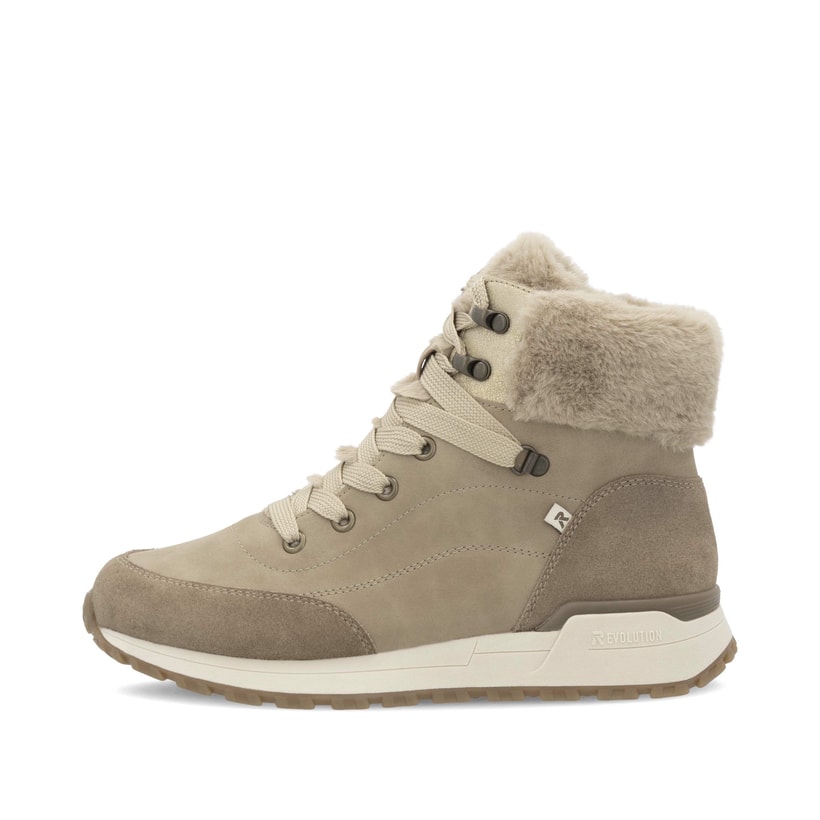 Rieker Artikelnummer W0670-20 Rieker Damen Schnürstiefel braunbeige