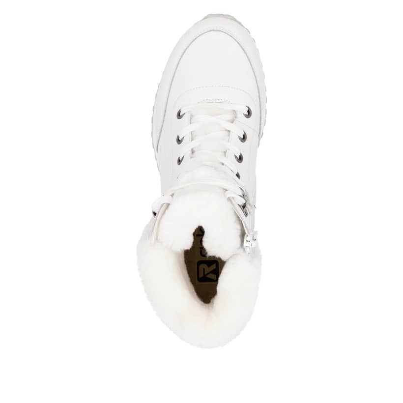 Rieker Artikelnummer W0670-80 Rieker Damen Schnürstiefel Kristallweiß