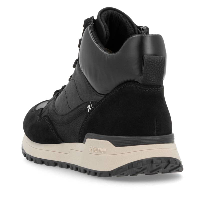 Rieker Artikelnummer W0672-00 Rieker Damen Sneaker High Asphaltschwarz