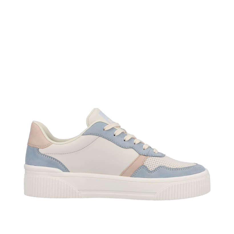 Rieker Artikelnummer W0701-81 Rieker Damen Sneaker Low Vanilla-white Light-blue