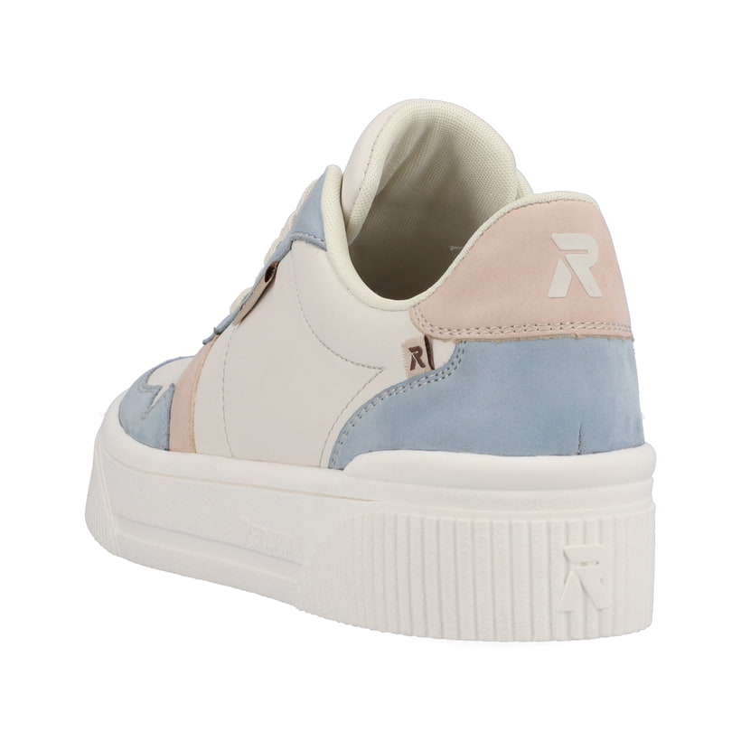 Rieker Artikelnummer W0701-81 Rieker Damen Sneaker Low Vanilla-white Light-blue