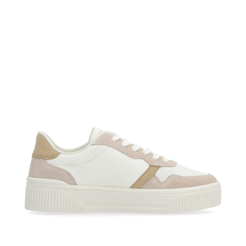 Rieker Artikelnummer W0701-82 Rieker Damen Sneaker Low Crystal-white Sand-beige