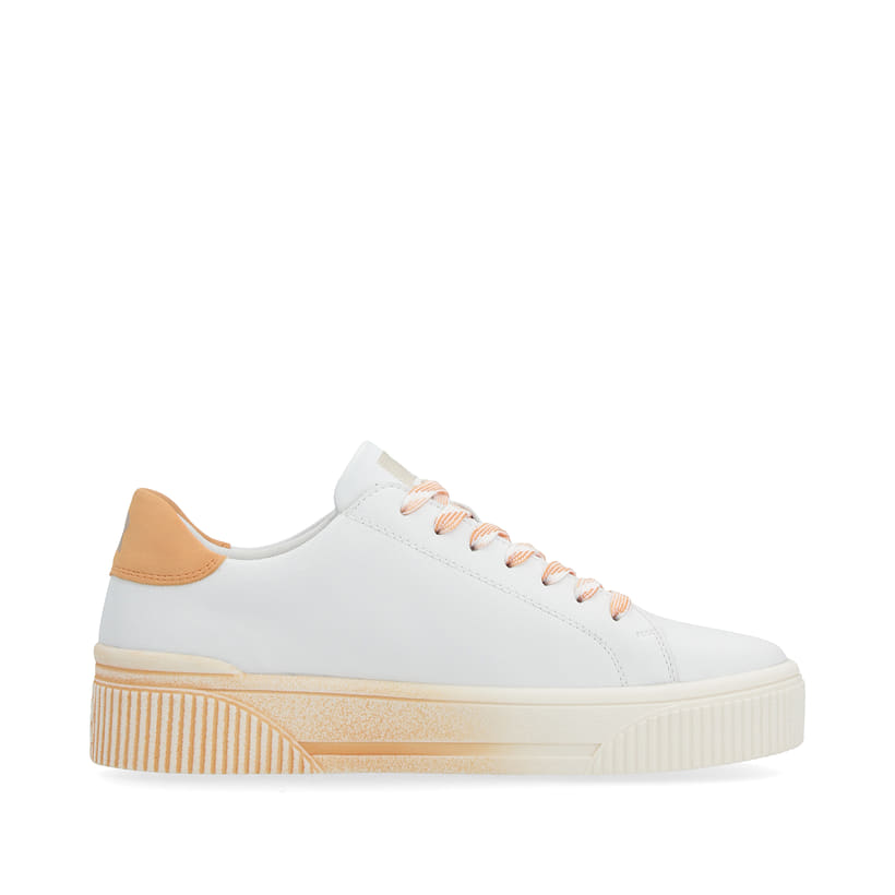 Rieker Artikelnummer W0704-81 Rieker Damen Sneaker Low Crystal-white Apricot