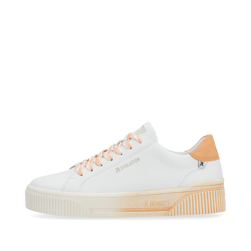 Rieker Artikelnummer W0704-81 Rieker Damen Sneaker Low crystal-white apricot
