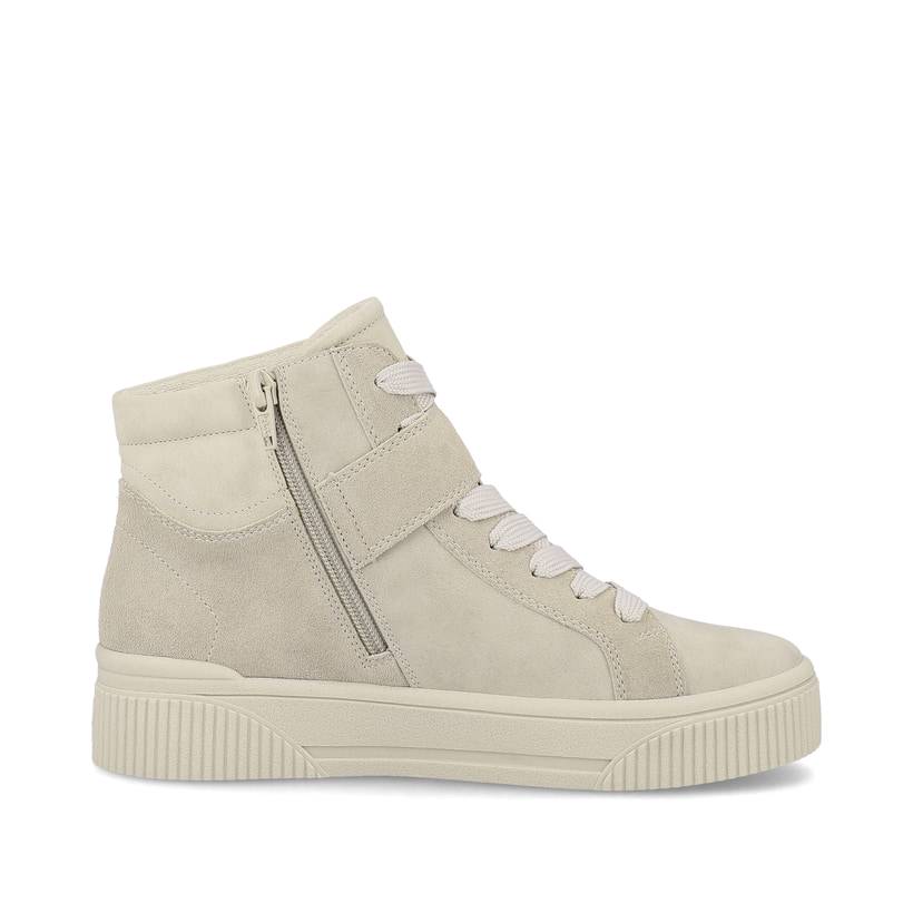 Rieker Artikelnummer W0760-40 Rieker Damen Sneaker High Creme Beige