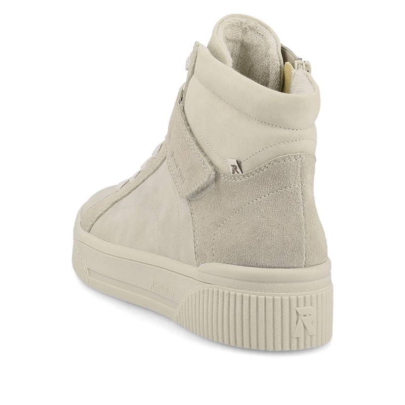 Rieker Artikelnummer W0760-40 Rieker Damen Sneaker High Creme Beige