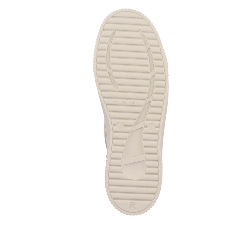 Rieker Artikelnummer W0760-40 Rieker Damen Sneaker High Creme Beige