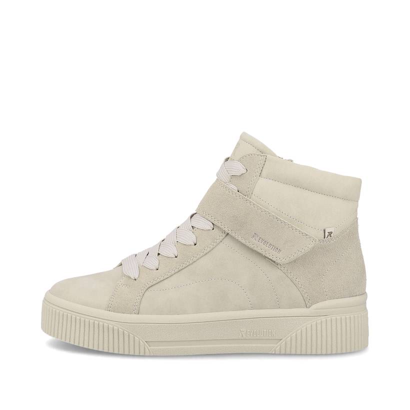 Rieker Artikelnummer W0760-40 Rieker Damen Sneaker High creme beige