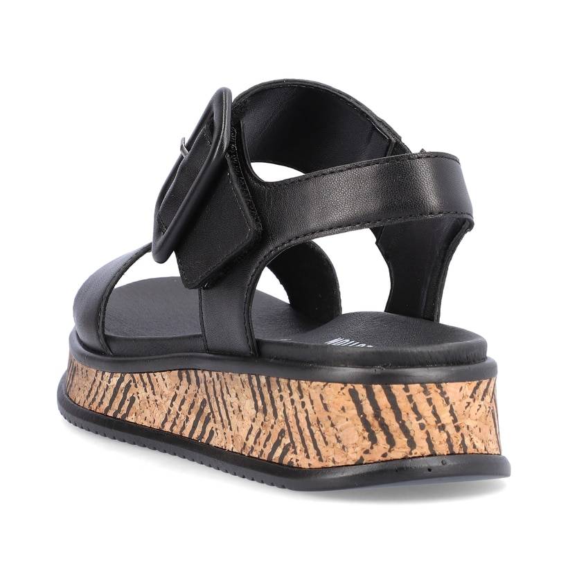 Rieker Artikelnummer W0800-00 Rieker Damen Riemchensandalen Midnight Black