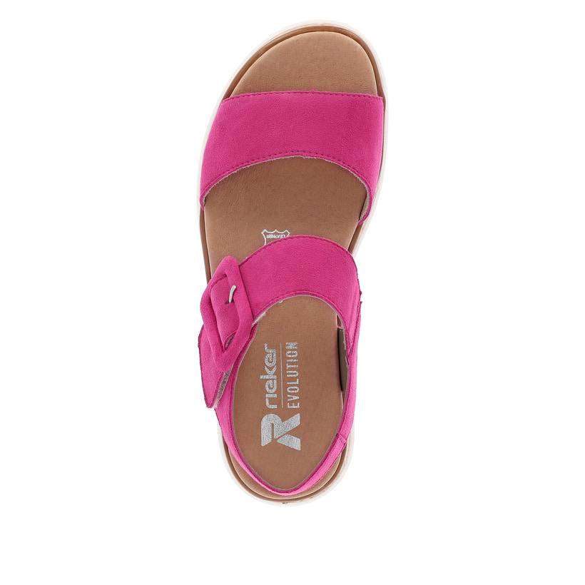Rieker Artikelnummer W0800-31 Rieker Damen Riemchensandalen Magenta