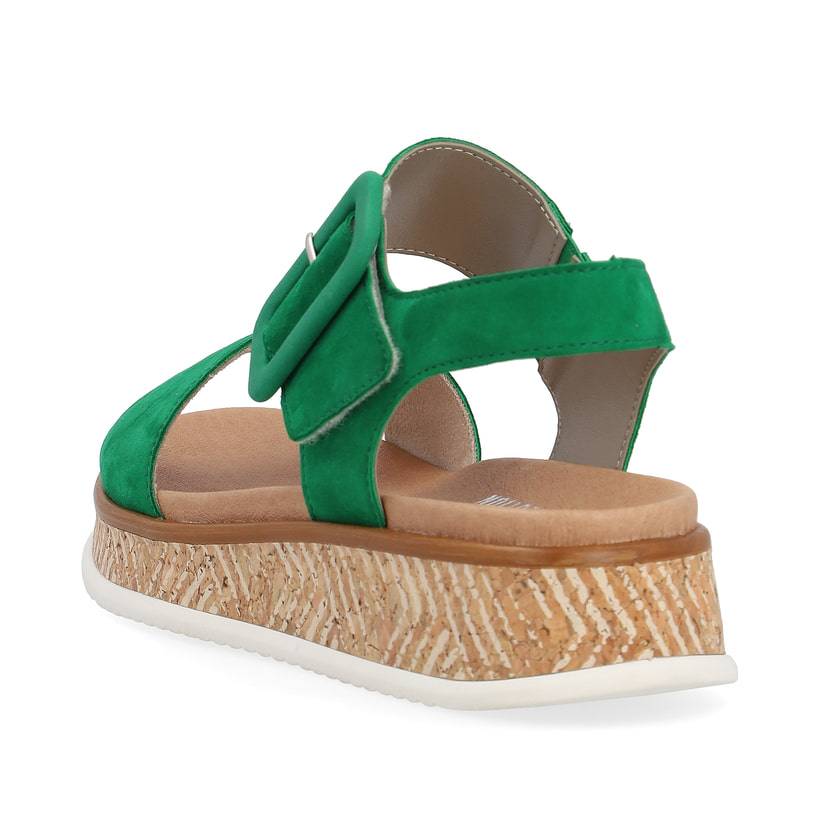 Rieker Artikelnummer W0800-52 Rieker Damen Riemchensandalen Smaragd Green