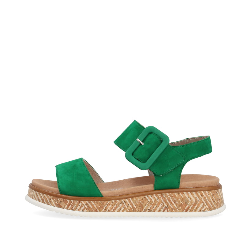 Rieker Artikelnummer W0800-52 Rieker Damen Riemchensandalen smaragd green