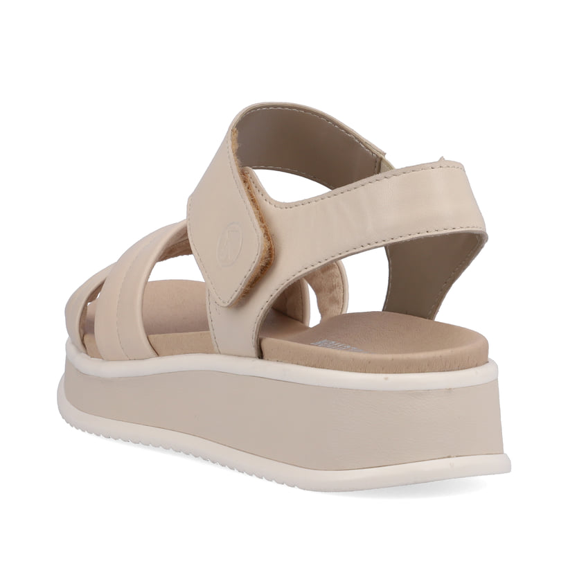 Rieker Artikelnummer W0801-80 Rieker Damen Riemchensandalen Creme Beige