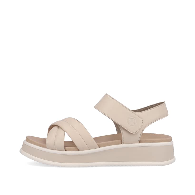 Rieker Artikelnummer W0801-80 Rieker Damen Riemchensandalen creme beige