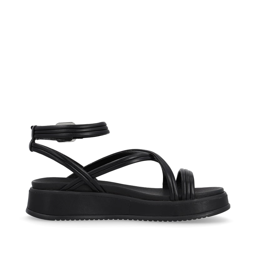 Rieker Artikelnummer W0805-00 Rieker Damen Riemchensandalen Noir