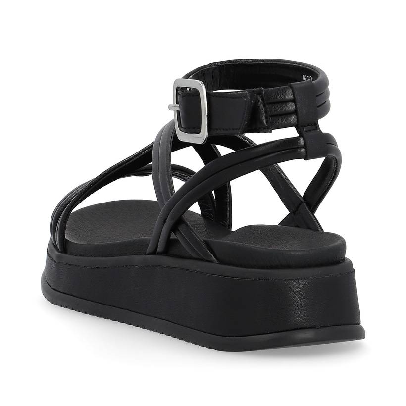 Rieker Artikelnummer W0805-00 Rieker Damen Riemchensandalen Noir