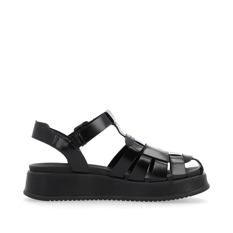 Rieker Artikelnummer W0850-00 Rieker Damen Riemchensandalen Noir