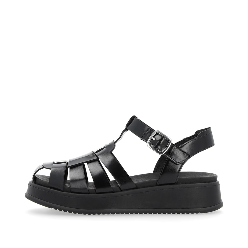 Rieker Artikelnummer W0850-00 Rieker Damen Riemchensandalen noir