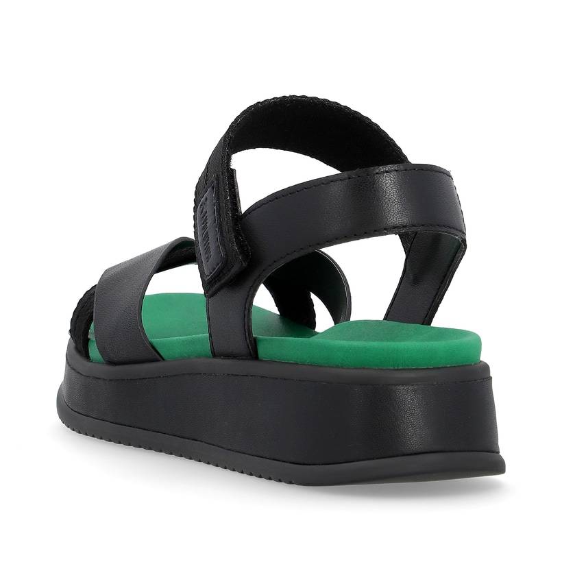 Rieker Artikelnummer W0851-00 Rieker Damen Riemchensandalen Night Black