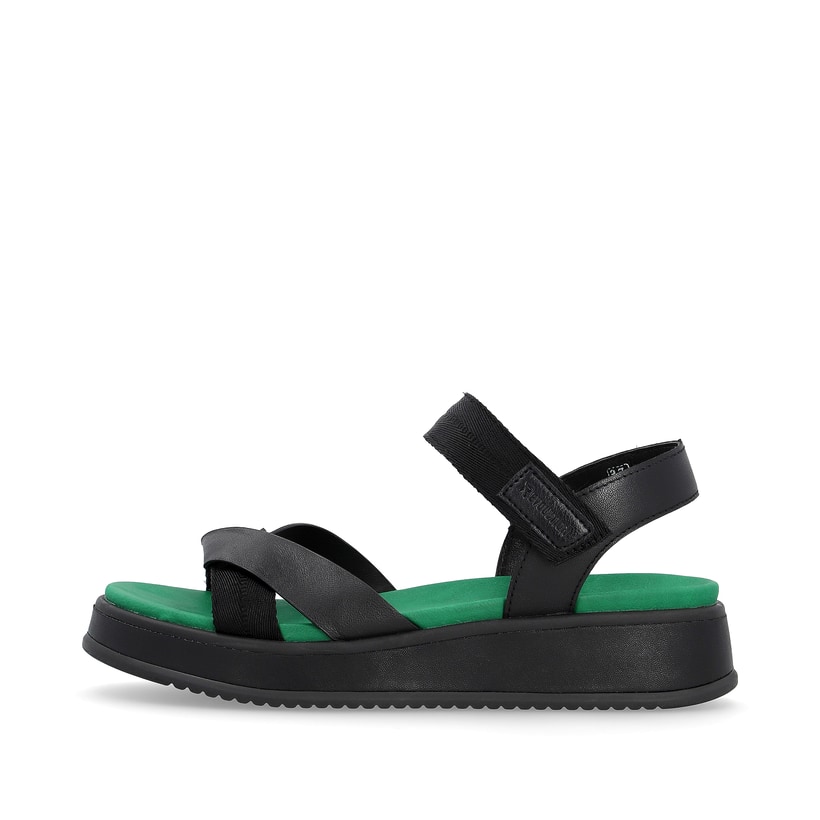 Rieker Artikelnummer W0851-00 Rieker Damen Riemchensandalen Night Black