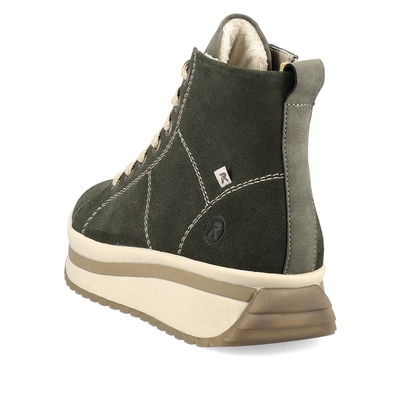 Rieker Artikelnummer W0960-54 Rieker Damen Sneaker High Blattgrün