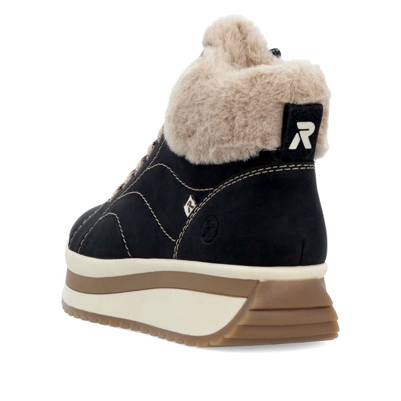 Rieker Artikelnummer W0961-01 Rieker Damen Sneaker High Urbanschwarz