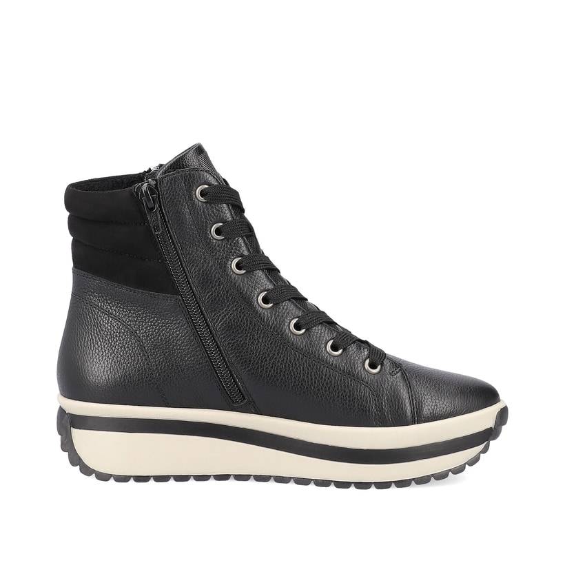 Rieker Artikelnummer W0962-00 Rieker Damen Sneaker High Mattschwarz