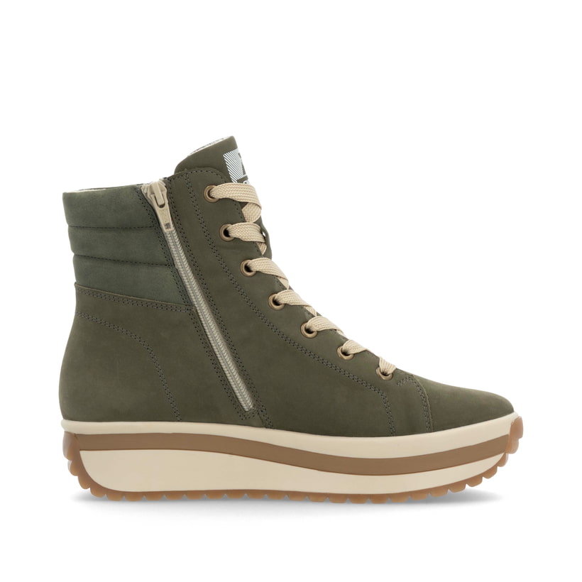 Rieker Artikelnummer W0962-54 Rieker Damen Sneaker High Khaki